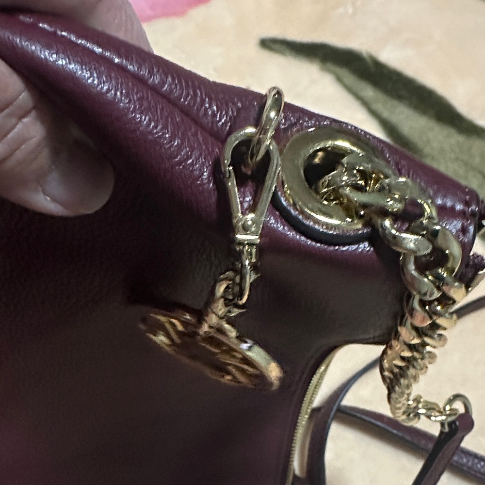 Michael Kors Dark Burgundy Crossbody Bag - Picture 13 of 14